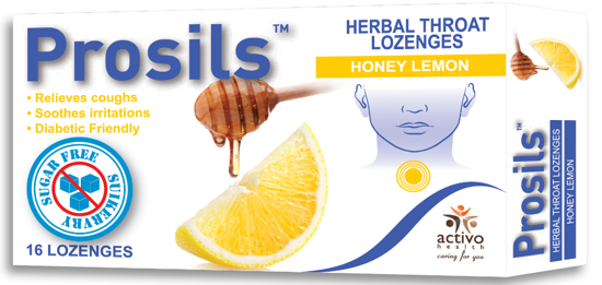Picture of Prosils Herbal Throat Lozenges  Honey Lemon flavour 16's