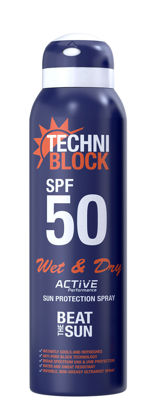 Picture of Techniblock SPF50 Sun Protection Wet & Dry Spray 150ml