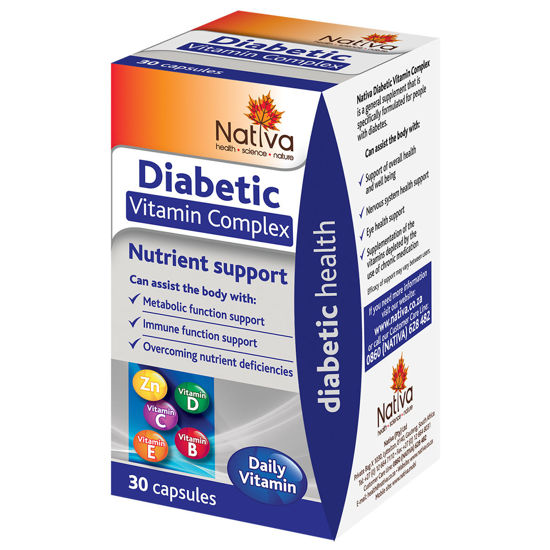 Picture of Nativa Diabetic Vitamin Complex Capsules 30's