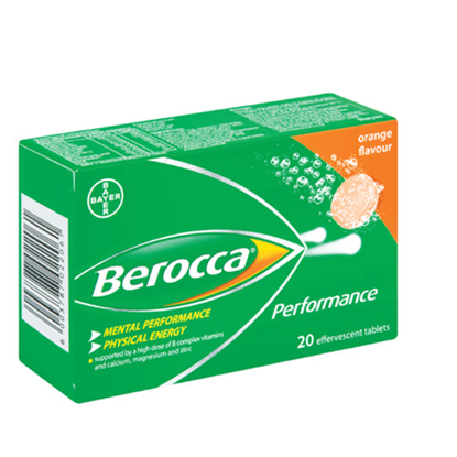 Picture of Berocca Performance Effervescent Tablets Orange 20's