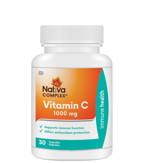 Picture of Nativa Vitamin C 1000mg Capsules 30's