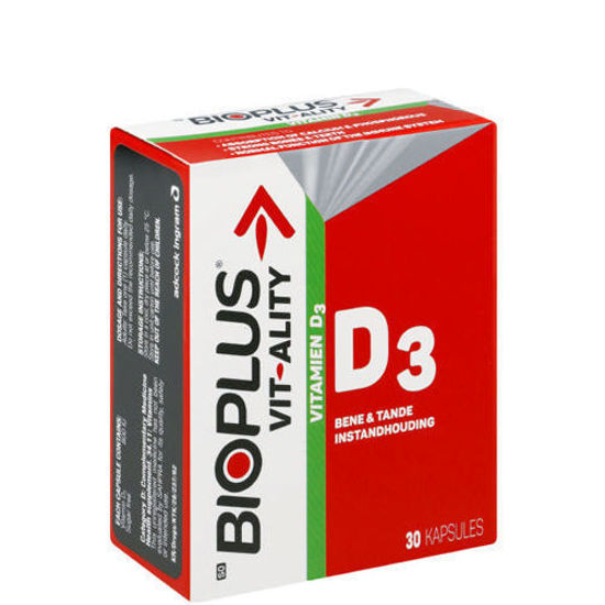 Picture of Bioplus Vit-Ality Vitamin D3 Capsules 30's
