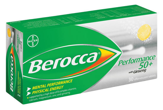 Picture of Berocca Performance 50+ Film Coated Tablets 30's