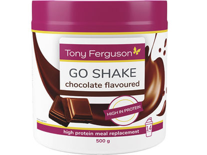 Picture of Tony Ferguson Go Shake Tub Chocolate 500g