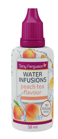 Picture of Tony Ferguson Water Infusion Drops 50ml - Peach Tea