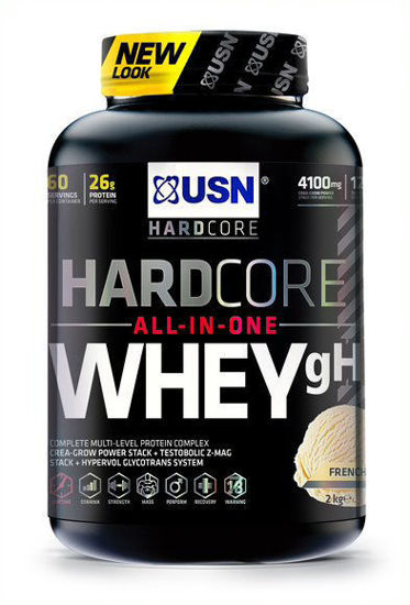 Picture of USN Hardcore Whey GH French Vanilla 1.8kg