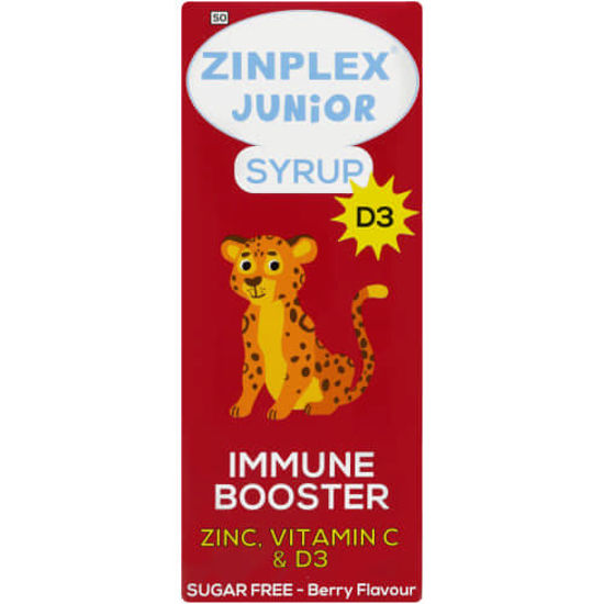 Picture of Zinplex Junior Xylitol Syrup with added Vitamin D3 200ml