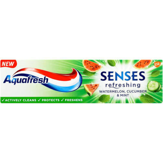 Picture of Aquafresh Senses Watermelon, Cucumber and Mint Toothpaste 75ml