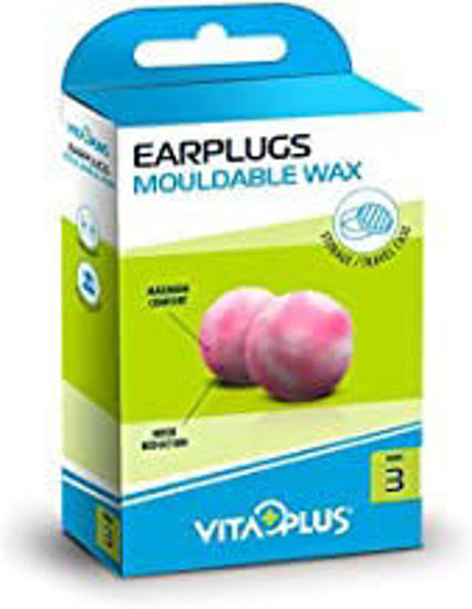 Picture of Vitaplus Mouldable Wax Ear Plugs 3 Pairs