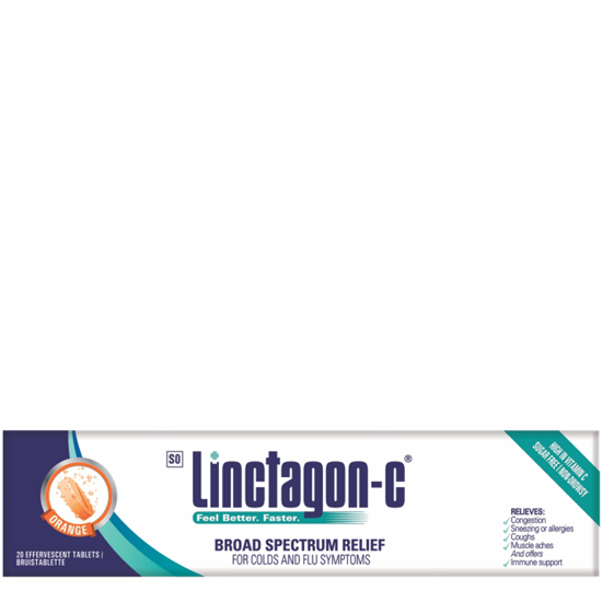 Picture of Linctagon C Effervescent Orange Tablets 20's