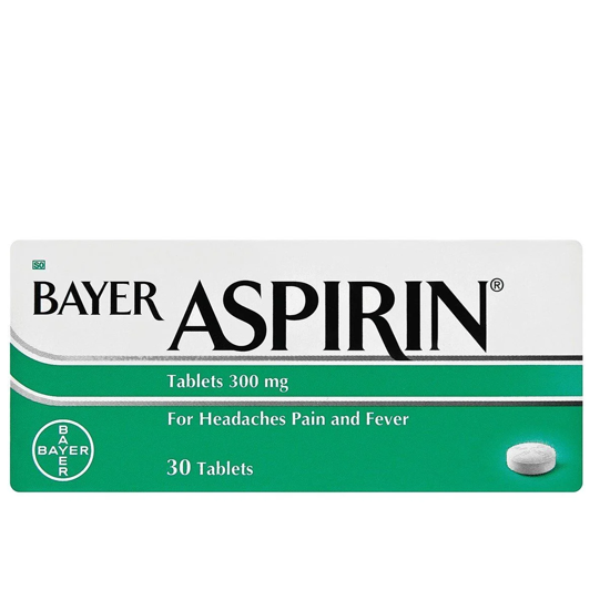 Picture of Bayer Aspirin 300mg Tablets 30's