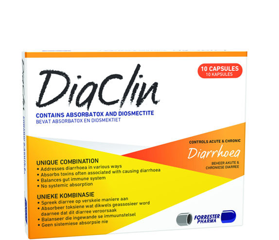 Picture of Diaclin Diarrhoea Capsules 10's