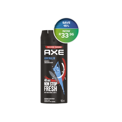 Picture of Axe Aerosol Adrenalin Deodorant Bodyspray 150ml